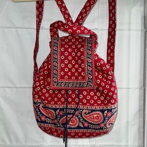 Vera Bradley backpack + wallet